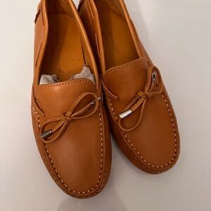 Mercanti Fiorentini Women's Tan Leather String Tie Mocassins